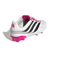 adidas Predator Precision.3 Gras Voetbalschoenen (FG) Kids Wit Zwart Roze