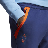 adidas New York City FC Travel Trainingsbroek 2023-2024 Blauw Oranje