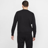 Nike Sportswear Club Fleece Crew Sweater Zwart Wit