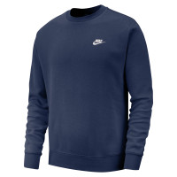 Nike Sportswear Club Fleece Sweat-Shirt Bleu Foncé Blanc