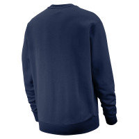 Nike Sportswear Club Fleece Sweat-Shirt Bleu Foncé Blanc