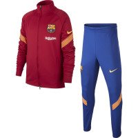Nike FC Barcelona Dry Strike Trainingspak 2020-2021 Kids Rood