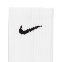 Chaussettes de sport rembourrées Nike Everyday, lot de 6, blanc/noir