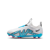 Nike Zoom Mercurial Vapor 15 Academy Gras / Kunstgras Voetbalschoenen (MG) Kids Wit Felblauw Felroze