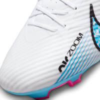 Nike Zoom Mercurial Vapor 15 Academy Gazon Naturel Gazon Artificiel Chaussures de Football (MG) Blanc Bleu Vif Rose Vif