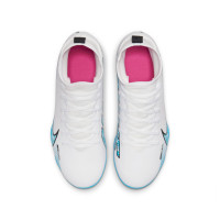 Nike Mercurial Superfly 9 Club Gazon Naturel Gazon Artificiel Chaussures de Football (MG) Enfants Bleu Vif Rose Vif