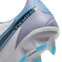 Nike Tiempo Legend 9 Pro Gras Voetbalschoenen (FG) Wit Zwart Blauw