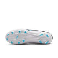 Nike Tiempo Legend 9 Club Gazon Naturel Gazon Artificiel Chaussures de Foot (MG) Blanc Noir Bleu