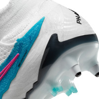 Nike Phantom GX Elite Dynamic Fit Crampons Vissés Chaussures de Foot (SG) Anti-Clog Blanc Bleu Vif Rose Vif