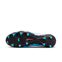 Nike Phantom GX Pro Gazon Naturel Gazon Artificiel Chaussures de Foot (MG) Blanc Bleu Vif Rose Vif