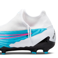 Nike Phantom GX Pro Dynamic Fit Gras Voetbalschoenen (FG) Wit Felblauw Felroze