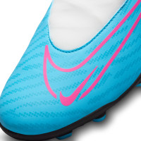 Nike Phantom GX Club Dynamic Fit Gras / Kunstgras Voetbalschoenen (MG) Wit Felblauw Felroze