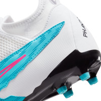 Nike Phantom GX Academy Dynamic Fit Gazon Naturel Gazon Artificiel Chaussures de Foot (MG) Enfants Blanc Bleu Vif Rose Vif