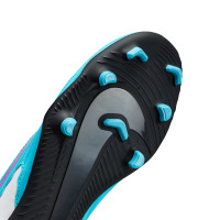 Nike Phantom GX Club Dynamic Fit Gazon Naturel Gazon Artificiel Chaussures de Foot (MG) Enfants Blanc Bleu Vif Rose Vif