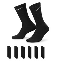 Chaussettes de sport rembourrées Nike Everyday, lot de 6, noir/blanc