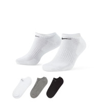 Nike Everyday Cushioned Chaussettes de Sport 3-Pack Blanc Gris Noir
