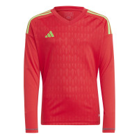 adidas Tiro 23 Competition Keepersshirt Lange Mouwen Kids Rood Groen Grijs