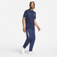 Nike Chelsea Polo 2022-2023 Bleu Foncé Bleu Clair Blanc