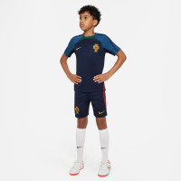 Nike Portugal Strike Short d'Entraînement 2022-2024 Enfants Bleu Foncé Or