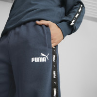 PUMA Essentials+ Tape Fleece Trainingspak Donkerblauw Wit Zwart