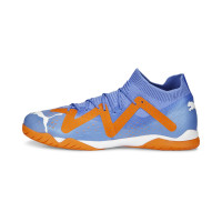 PUMA Future Match Chaussures de Foot en Salle (IN) Bleu Orange Blanc