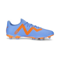 PUMA Future Play Gazon Naturel Gazon Artificiel Chaussures de Foot (MG) Bleu Orange Blanc