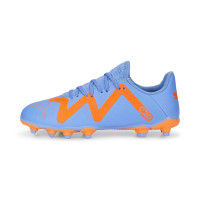 PUMA Future Play Gras / Kunstgras Voetbalschoenen (MG) Kids Blauw Oranje Wit