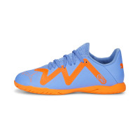PUMA Future Play Chaussures de Foot en Salle (IN) Enfants Bleu Orange Blanc