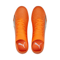 PUMA Ultra Match Gazon Naturel / Gazon Artificiel Chaussures de Foot (MG) Orange Blanc Bleu