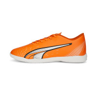 PUMA Ultra Play Gazon Chaussures de Foot en Salle (IN) Orange Blanc Bleu