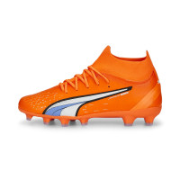 PUMA Ultra Pro Gras / Kunstgras Voetbalschoenen (MG) Kids Oranje Wit Blauw