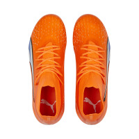 PUMA Ultra Pro Gras / Kunstgras Voetbalschoenen (MG) Kids Oranje Wit Blauw