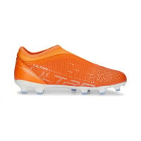 PUMA Ultra Match Veterloze Gras / Kunstgras Voetbalschoenen (MG) Kids Oranje Wit Blauw