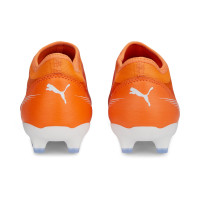 PUMA Ultra Match Veterloze Gras / Kunstgras Voetbalschoenen (MG) Kids Oranje Wit Blauw