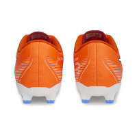 PUMA Ultra Play Gazon Naturel Gazon Artificiel Chaussures de Foot (MG) Enfants Orange Blanc Bleu