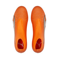 PUMA Ultra Match+ Sans Lacets Gazon Naturel / Gazon Artificiel Chaussures de Foot (MG) Orange Blanc Bleu