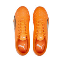 PUMA Ultra Play Gazon Naturel Gazon Artificiel Chaussures de Foot (MG) Femmes Orange Blanc Bleu