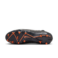 Nike Phantom GX Elite Dynamic Fit Gazon Naturel Chaussures de Foot (FG) Noir Blanc Orange