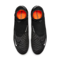 Nike Phantom GX Elite Dynamic Fit Gazon Naturel Chaussures de Foot (FG) Noir Blanc Orange