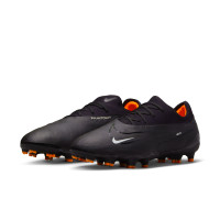Nike Phantom GX Pro Gazon Naturel Gazon Artificiel Chaussures de Foot (MG) Noir Blanc Orange