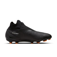 Nike Phantom GX Pro Dynamic Fit Gazon Naturel Gazon Artificiel Chaussures de Foot (MG) Noir Blanc Orange