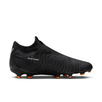 Nike Phantom GX Academy Dynamic Fit Gras / Kunstgras Voetbalschoenen (MG) Zwart Wit Oranje