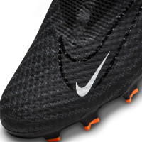 Nike Phantom GX Academy Dynamic Fit Gras / Kunstgras Voetbalschoenen (MG) Zwart Wit Oranje