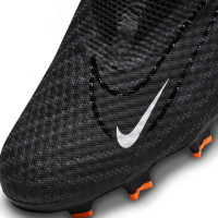 Nike Phantom GX Academy Dynamic Fit Gazon Naturel Gazon Artificiel Chaussures de Foot (MG) Noir Blanc Orange