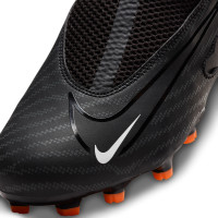 Nike Phantom GX Academy Dynamic Fit Gras / Kunstgras Voetbalschoenen (MG) Kids Zwart Wit Oranje