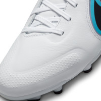 Nike Tiempo Legend 9 Academy Gazon Naturel Gazon Artificiel Chaussures de Foot (MG) Blanc Noir Bleu