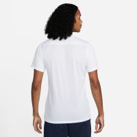 Nike Park VII Maillot de Foot Blanc Bleu