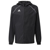 adidas Core 18 Regenjas Kids Black White Voetbalshop.be