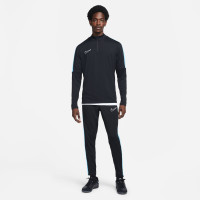 Nike Dri-Fit Academy 23 Pantalon d'Entraînement Noir Bleu Clair Blanc