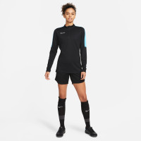 Nike Dri-Fit Academy 23 Haut d'Entraînement 1/4-Zip Femmes Noir Bleu Clair Blanc